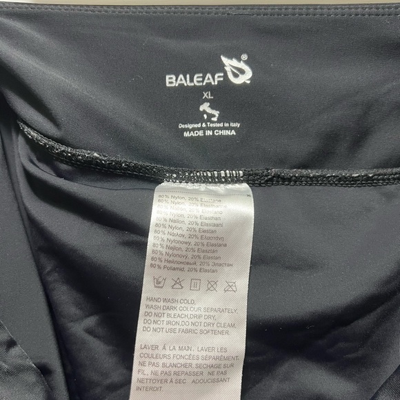 Baleaf Women's Black Swim Skirt XL - Picture 4 of 4